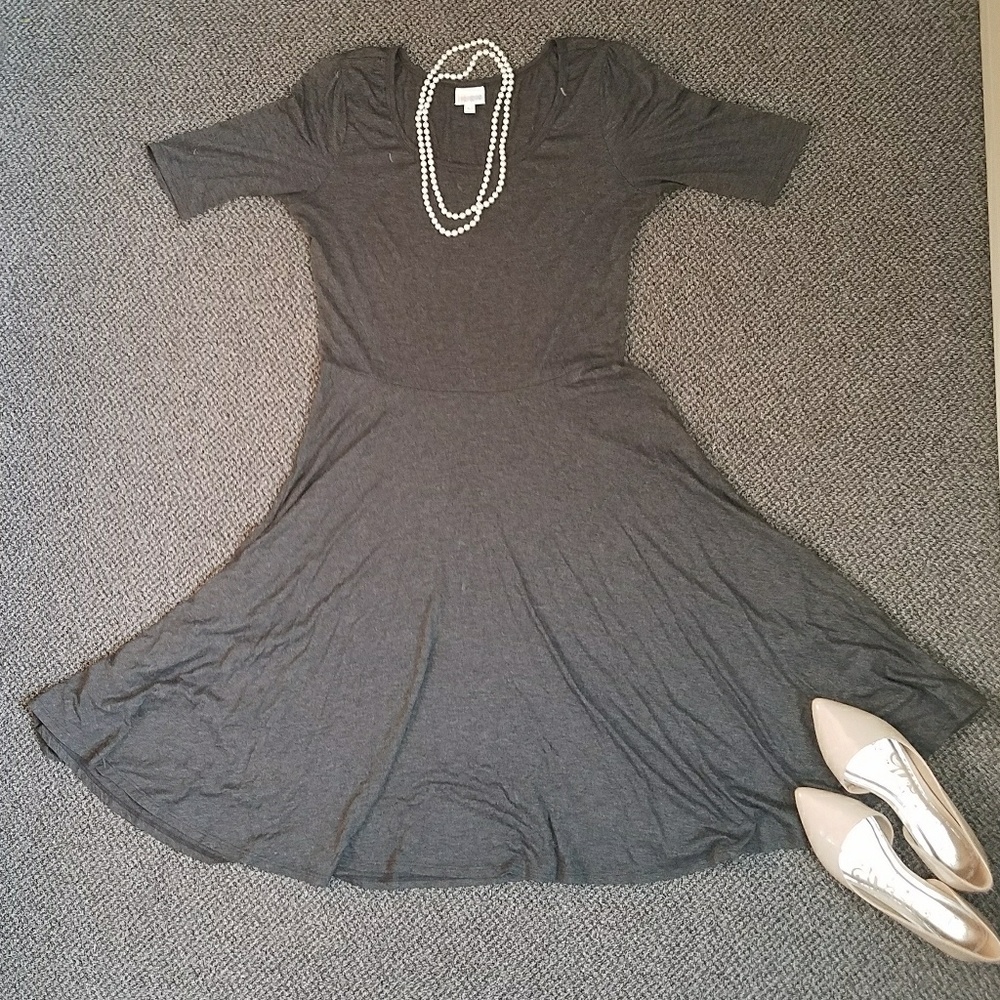 Lularoe Nicole Dark Gray
