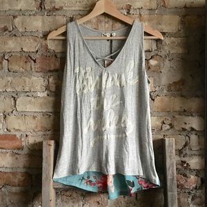 NWT About a Girl Graphic Tank, Size M