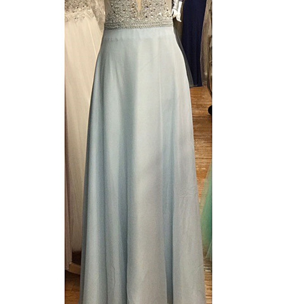 NEW Gown Party Prom Long Evening Dress Blue - Picture 2 of 7