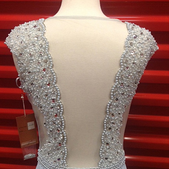 NEW Gown Party Prom Long Evening Dress Blue - Picture 5 of 7