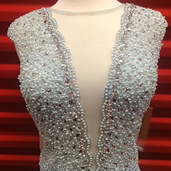 NEW Gown Party Prom Long Evening Dress Blue - Picture 4 of 7