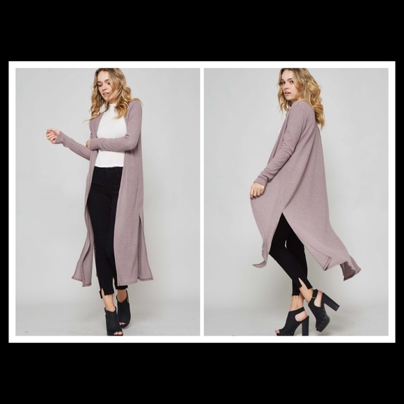 Sweaters - ➡️LAST 1⬅️RIBBED LONGLINE CARDIGAN-LARGE