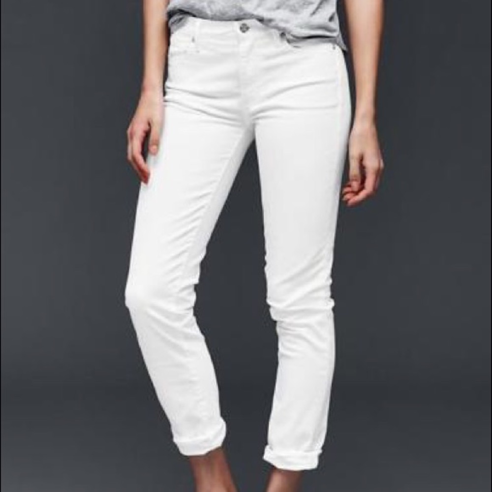 Gap mid rise girlfriend jeans