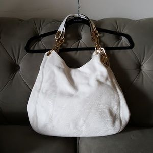 Michael Kors white shoulder bag
