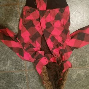 Roxy jacket with fur hood