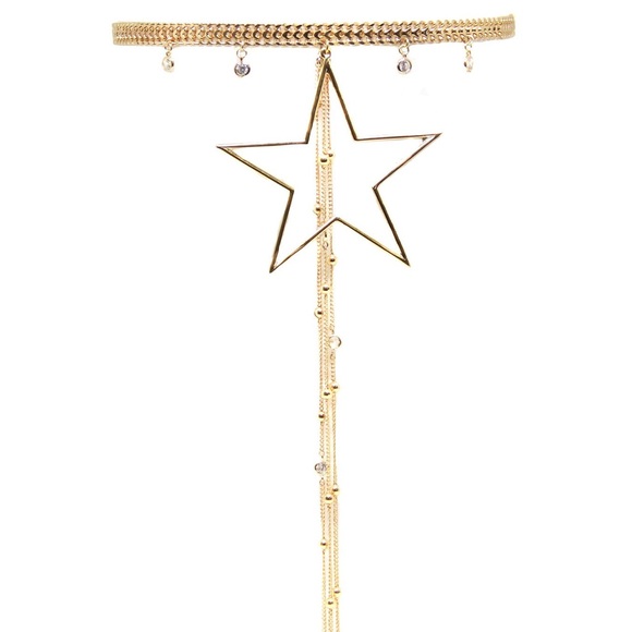 18k Star Gold Choker - Picture 2 of 4