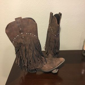 Tassel cowgirl boots