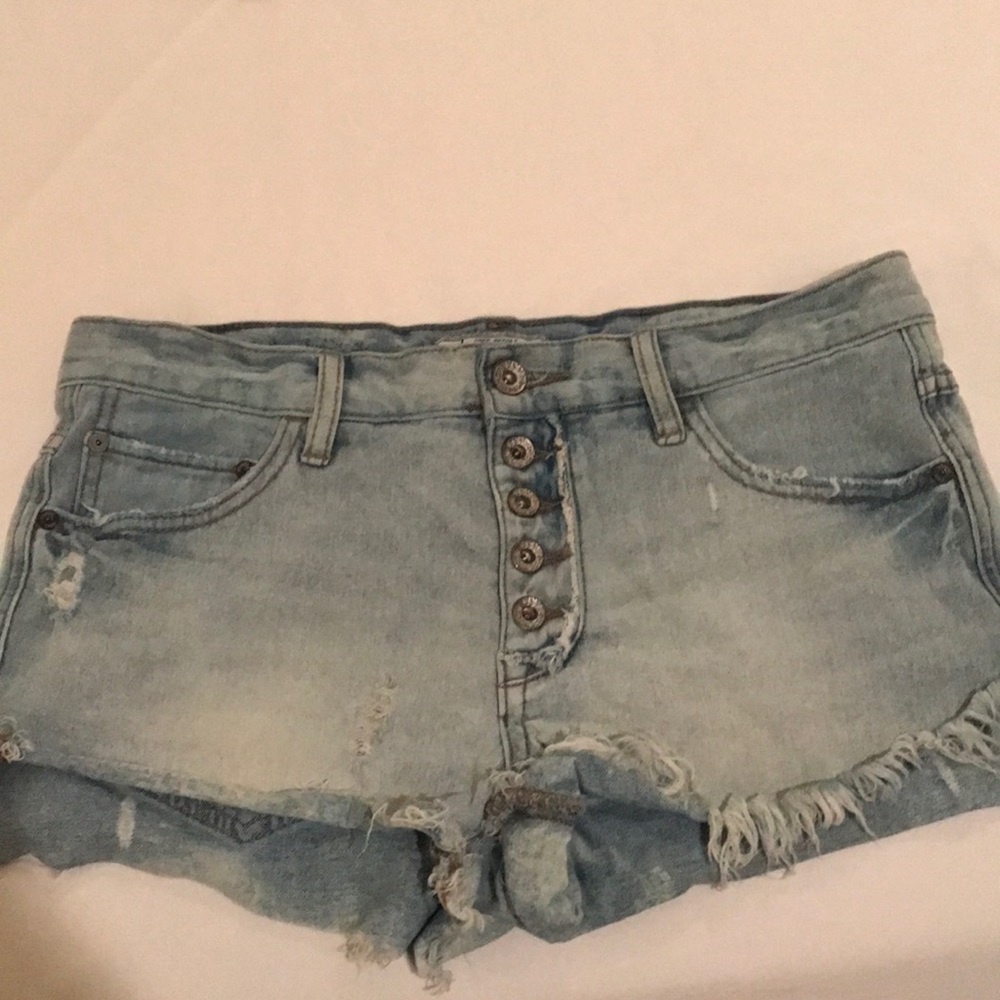 Free People Jean Shorts Size 26