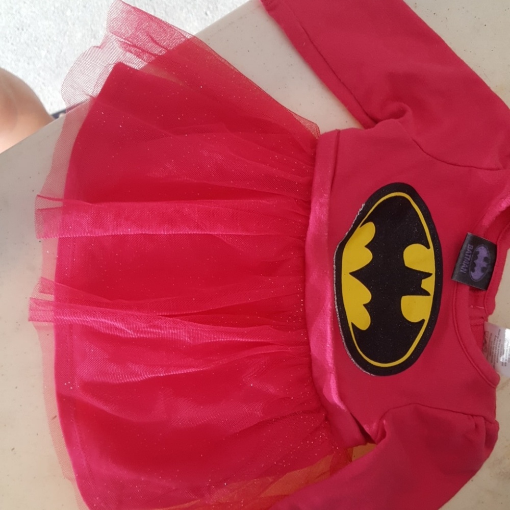 Pink Batman dress