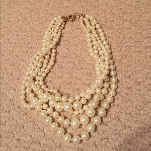 J. Crew multi strand pearl necklace