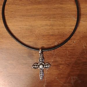 Silpada pearl cross necklace