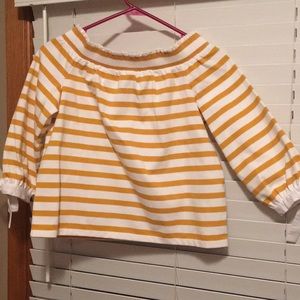 J crew off the shoulder blouse