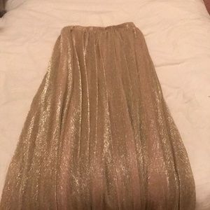 Gold floor length maxi