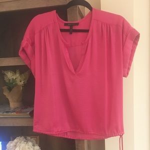BCBG MaxAzria Fuchsia Silky Top
