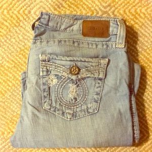 BIG STAR LIV STRAIGHT 32R JEANS EUC
