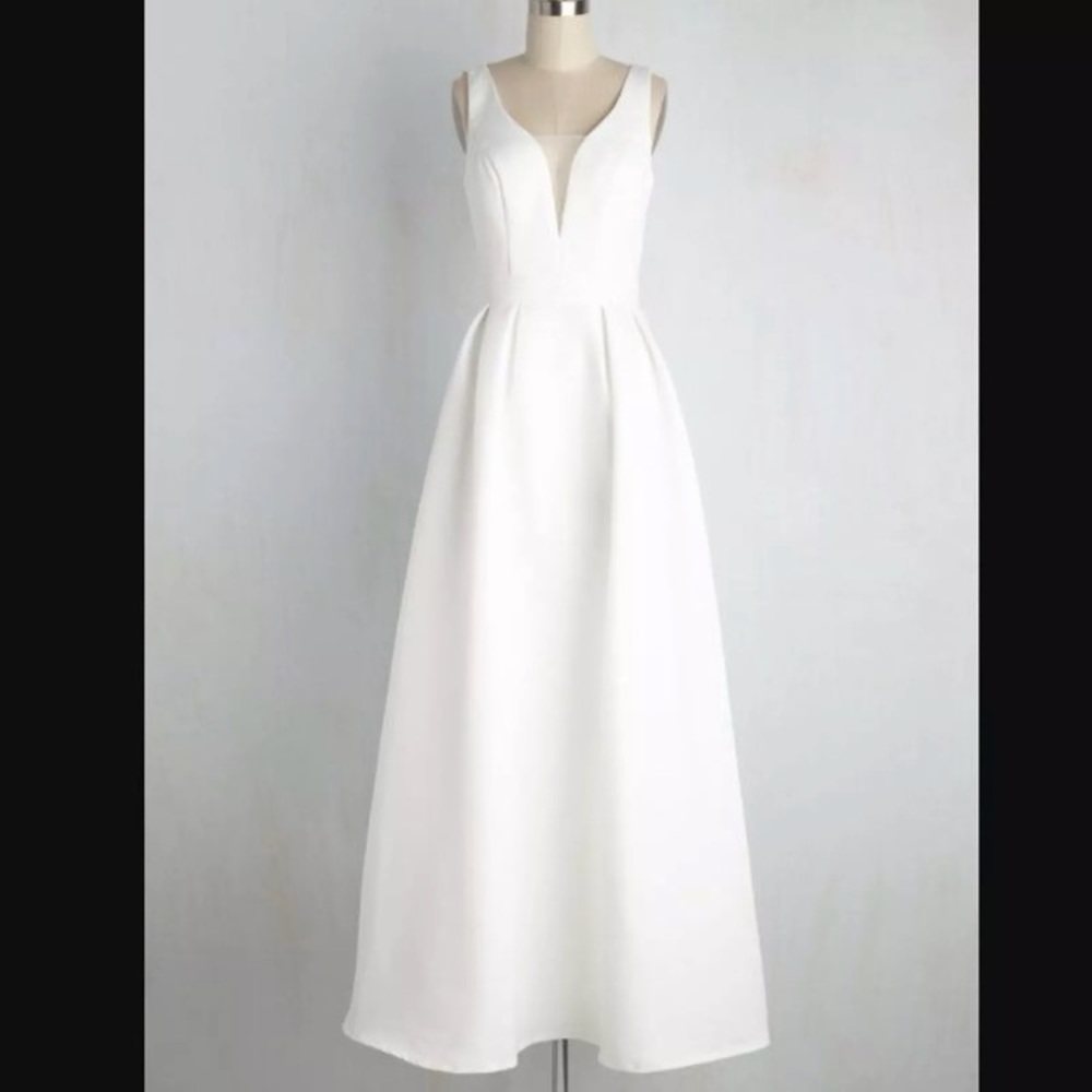 Sleek White wedding dress