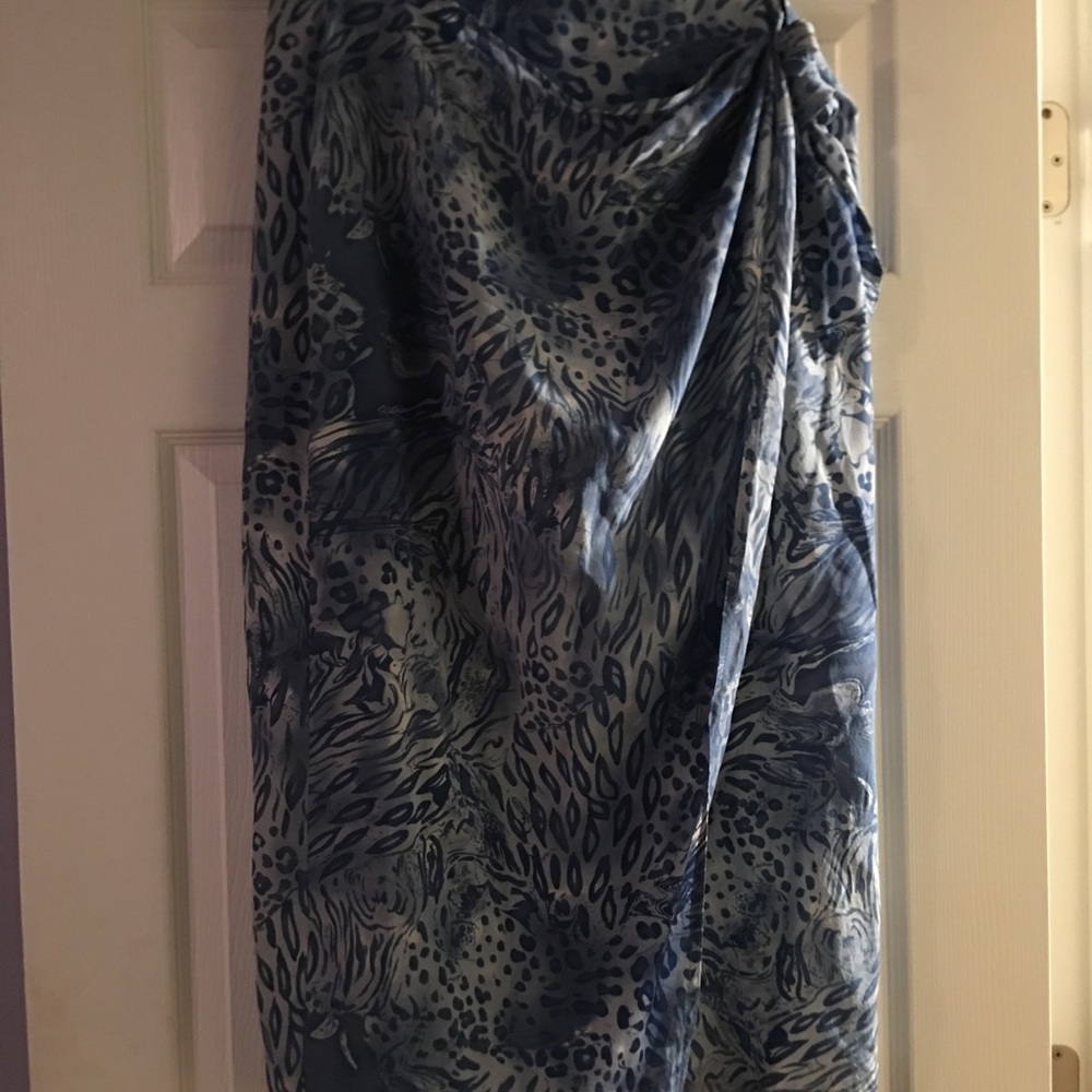 Leopard Patterned Wrap Skirt