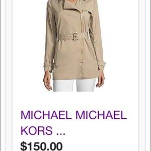 Brand new Michael Kors Zip-up Trench Coat Brand new Michael Kors Zip-up Trench Coat