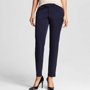 Navy Blue Ankle Fit Pants