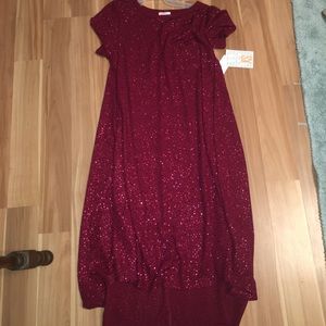 Lularoe Red Elegant Carly XS