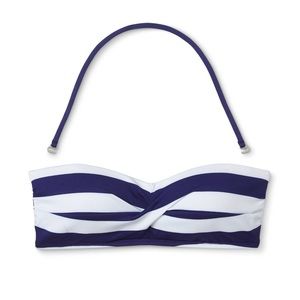 Mossimo red / navy bandeau swimtop