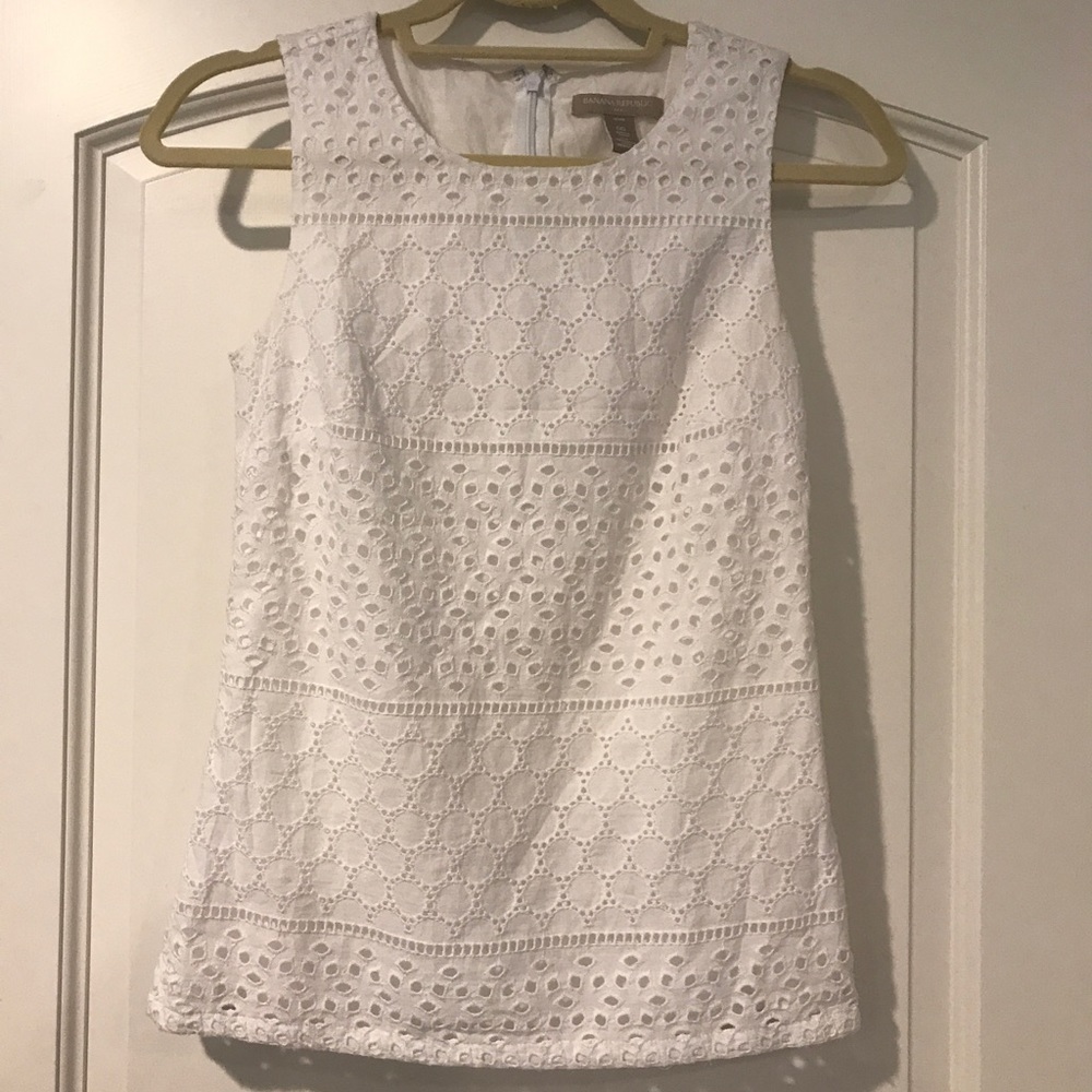 White Banana Republic shirt