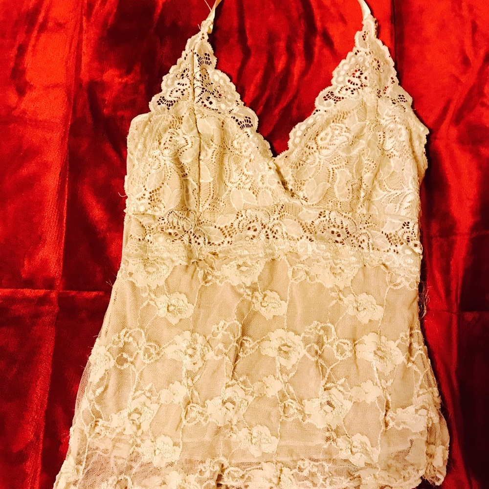 Charlotte Russe Lace layered top