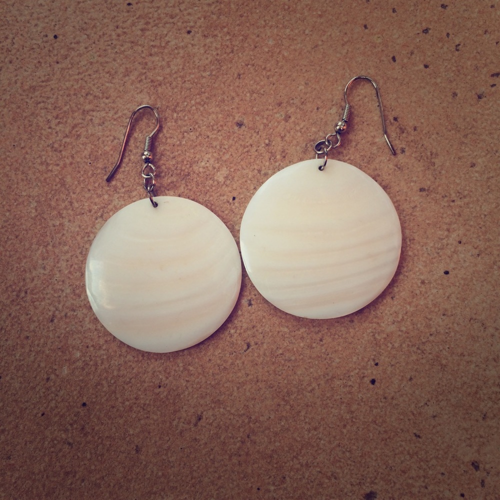 White Shell earrings.