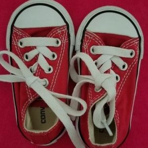 Infant Red Converse Size 3C