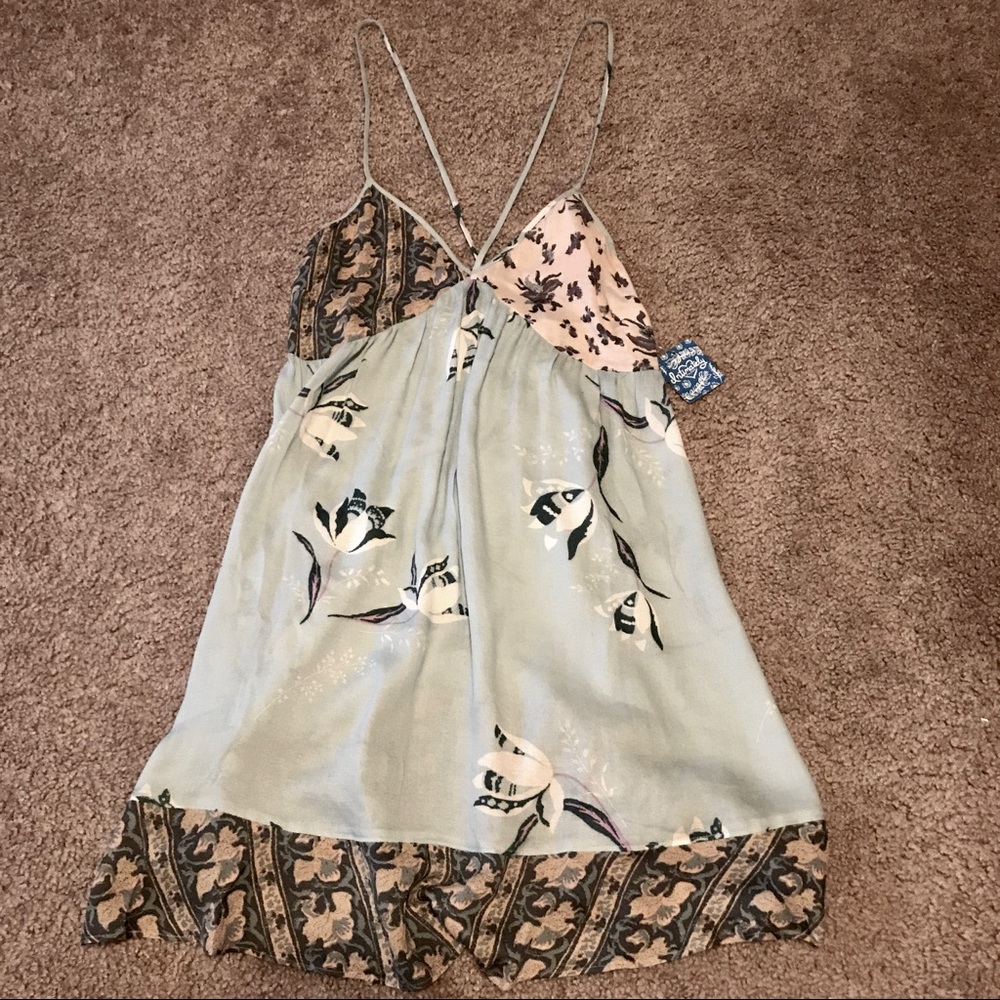 New Free People All Mixed Up Slip Dress - Picture 5 of 8