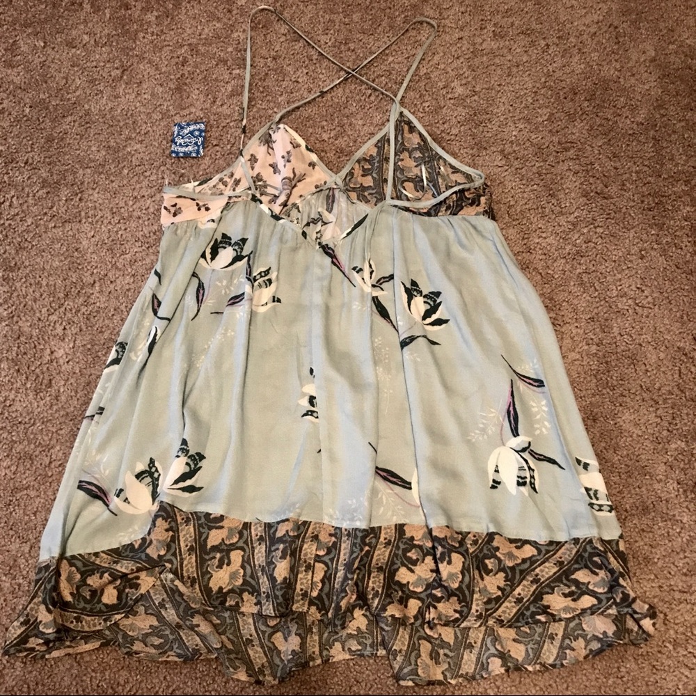 New Free People All Mixed Up Slip Dress - Picture 7 of 8