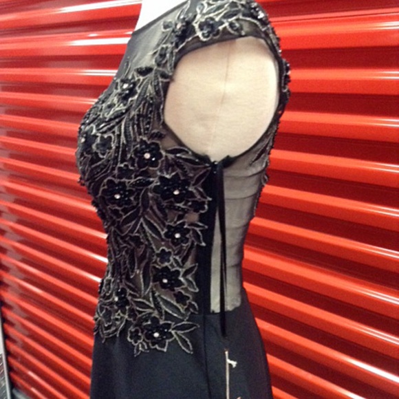 NEW Gown Party Prom Long Evening Dress Black - Picture 3 of 6