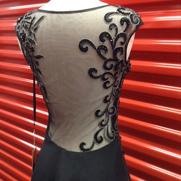 NEW Gown Party Prom Long Evening Dress Black - Picture 4 of 6