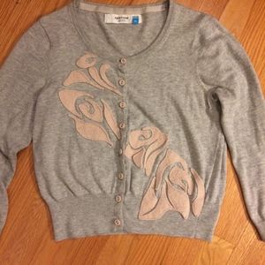 Sparrow Clinging Blossoms Cardigan