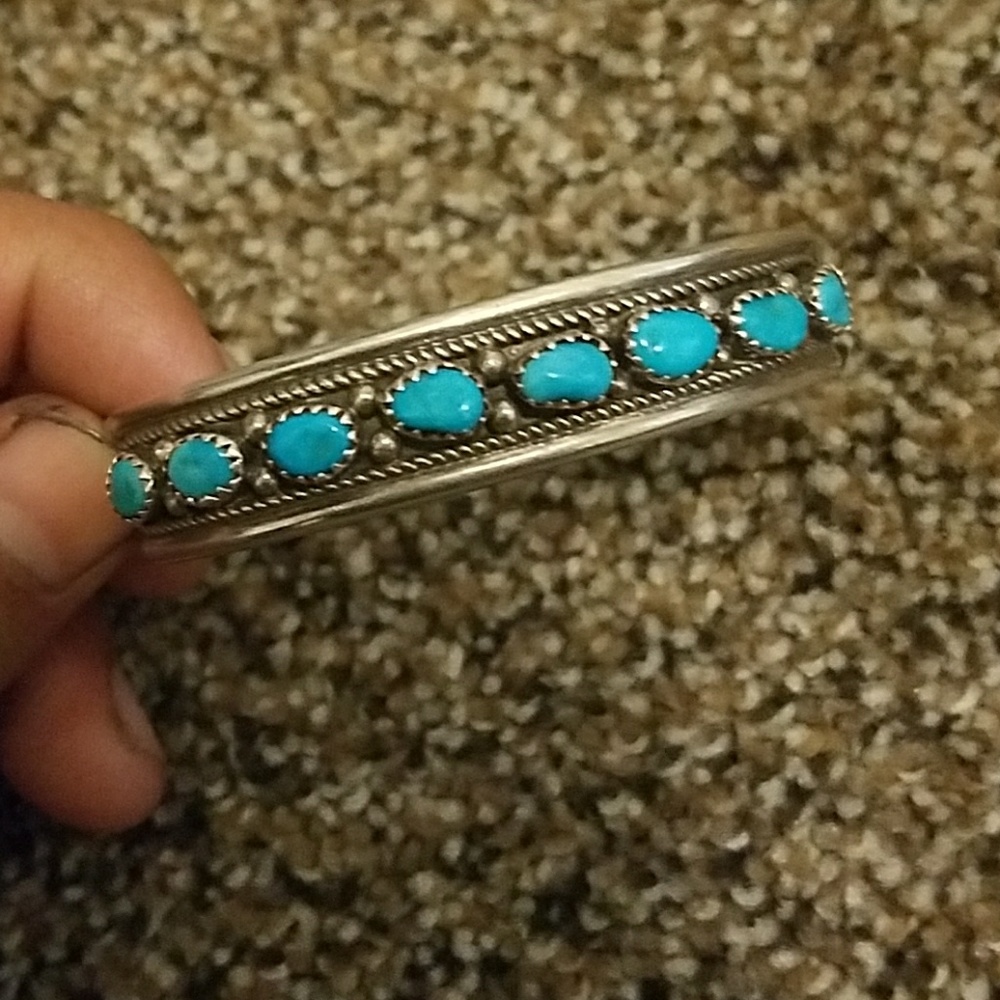 Sterling silver Navajo braclet