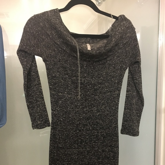 Gray Sweater Dress - Picture 1 of 3