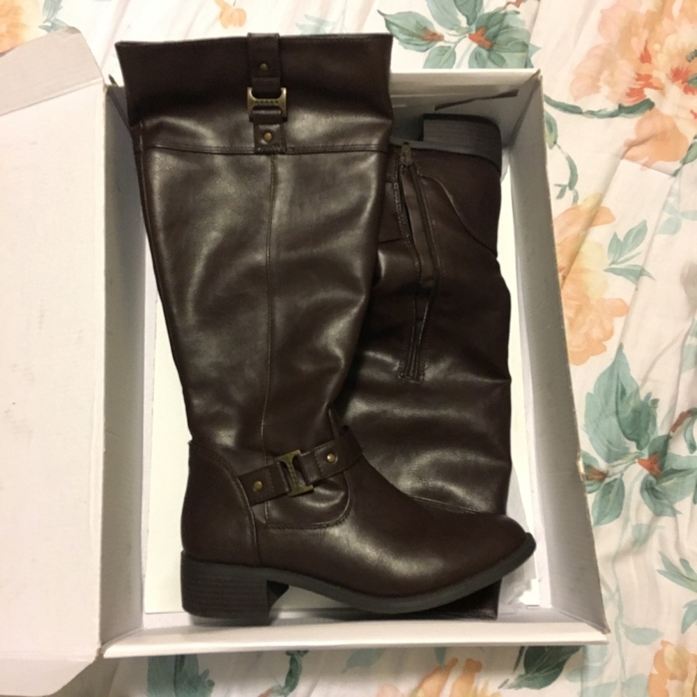 Brown Knee High Boots