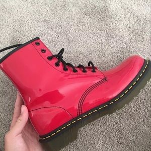Red doc Martens