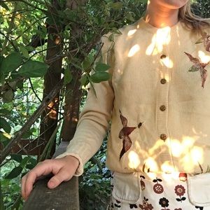 Vintage Abercrombie Embroidered Cardigan