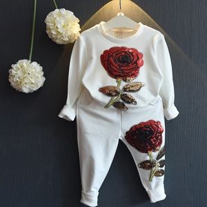 Rose beauty toddler Jumpsuit