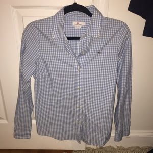 Women's vineyard vine plaid button up (size 2)