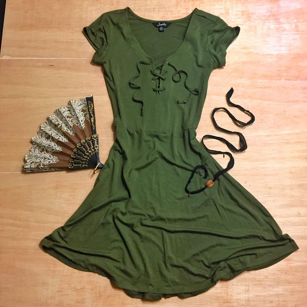 ☘️Irish Green Dress 🍀🐲 Swing Skirt