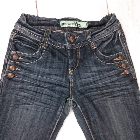 ANGEL GARDEN low-rise  skinny dark jeans  size 26 - Picture 2 of 7