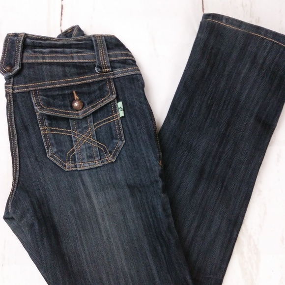 ANGEL GARDEN low-rise  skinny dark jeans  size 26 - Picture 7 of 7