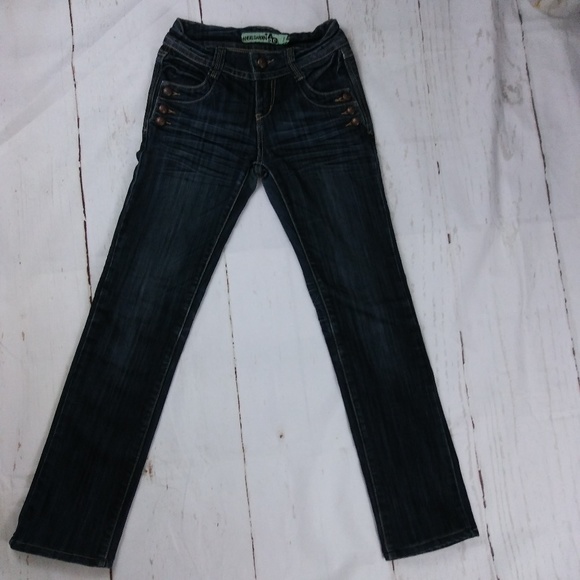ANGEL GARDEN low-rise  skinny dark jeans  size 26 - Picture 1 of 7