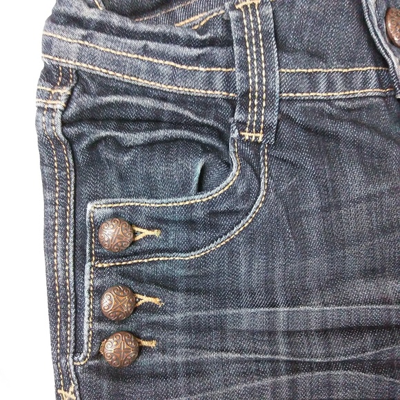 ANGEL GARDEN low-rise  skinny dark jeans  size 26 - Picture 4 of 7