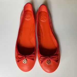 Tory Burch Chelsea Ballet Flats Orange