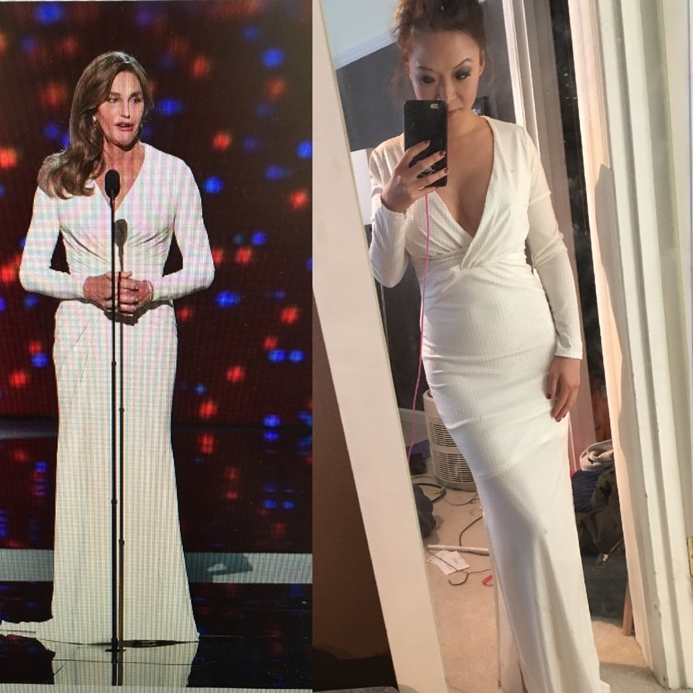 White long gown. River Island. Worn once