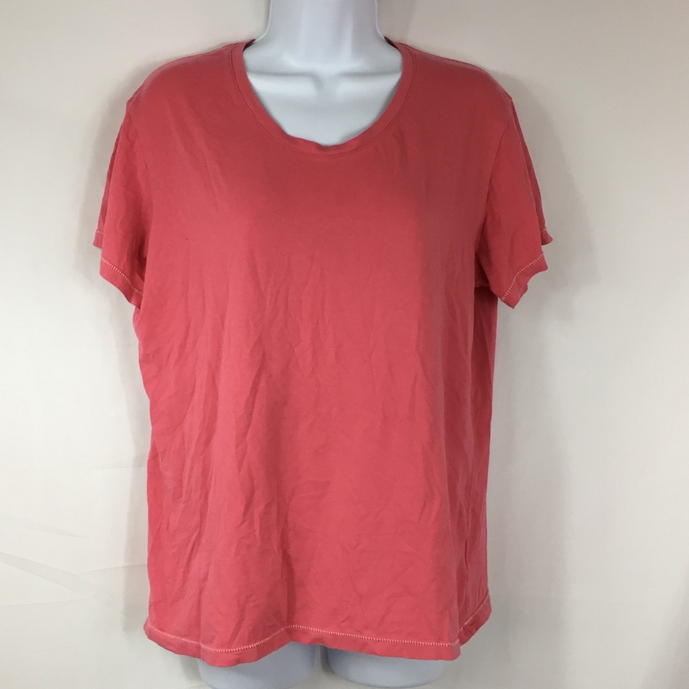 Columbia Basic Tee In Soft Coral/Pink Size XL - Picture 1 of 6