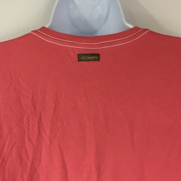 Columbia Basic Tee In Soft Coral/Pink Size XL - Picture 3 of 6